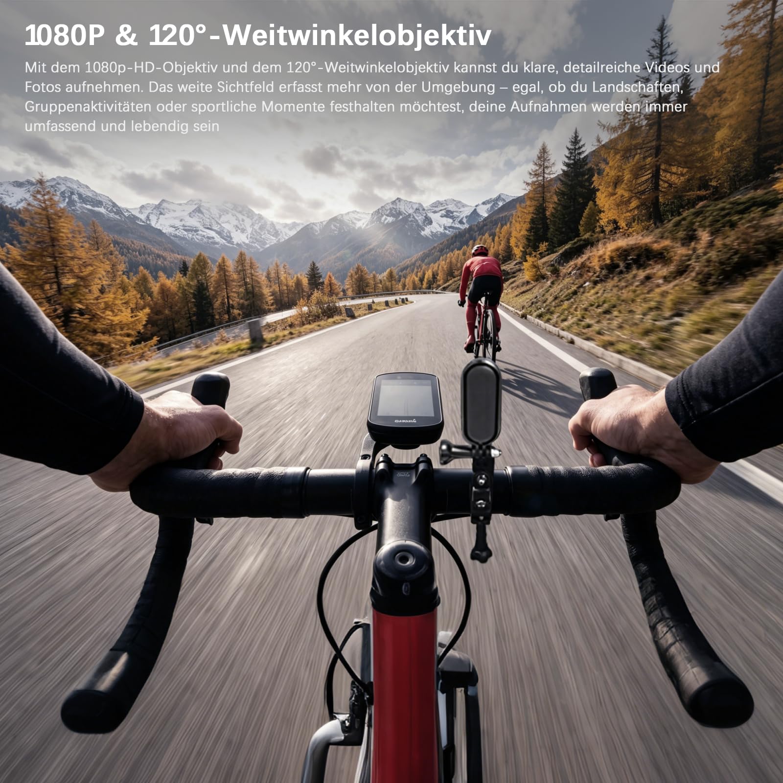 FHD 1080P Wasserdicht Mini Kamera Thumb Action Cam, Freisprechen Tragbar Body Cam POV Kamera with Halterung für Fahrrad und Helm, Live Übertragung Vlog Kamera with Magnet Schlüsselband for Vlogging