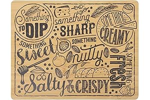 Reversible Sabatier Charcuterie Board for Housewarming, 11" x 14"