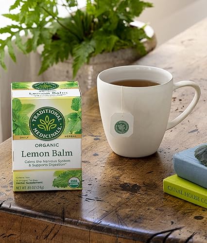 Miniatura 7 de Traditional Medicinals Té de hierbas de bálsamo de limón orgánico, calmante y apoya la digestión, (paquete de 6)  96 bolsas de té en total