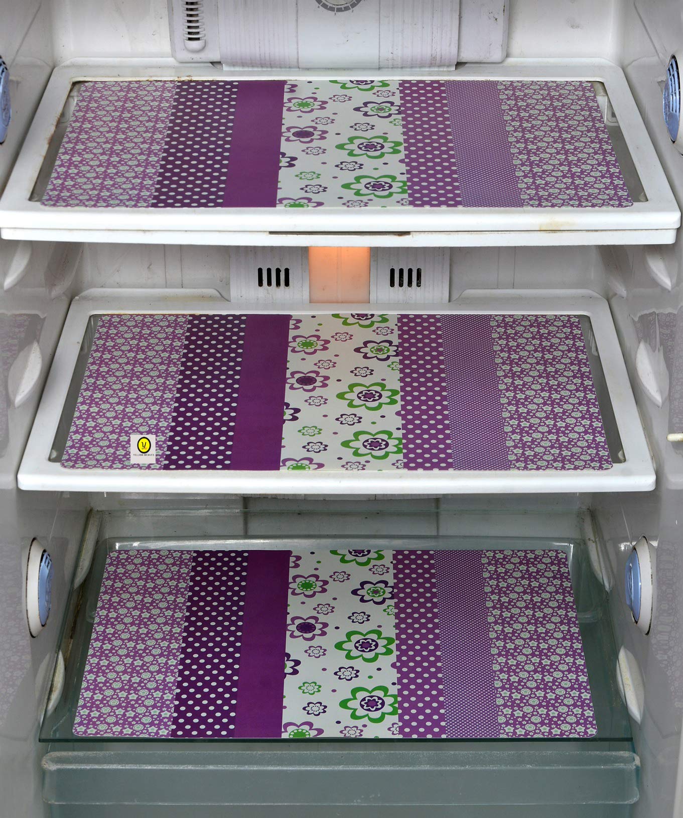 Yellow Weaves Fridge Mats - Protect Shelves! -9 Yellow Weaves Fridge Mats - Protect Shelves! -9
