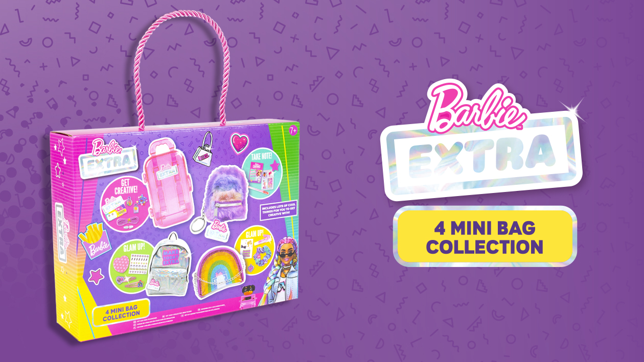 Barbie Mini Mochila De Colección Con Pinzas, Brillo De Labios, Pegatinas Y Papelería – 4 Bolsas Sorpresa