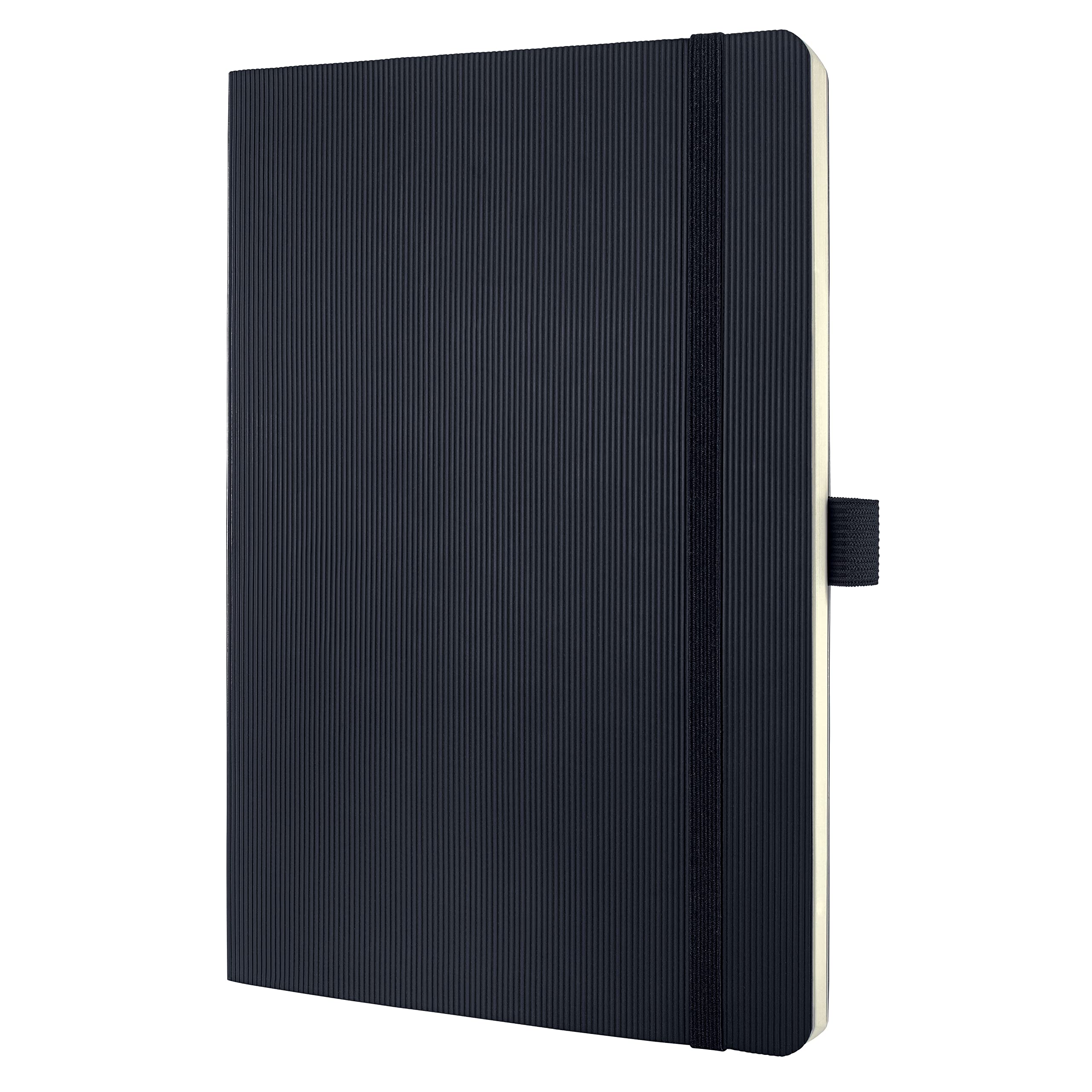SIGEL CO309 Cuaderno premium con lineatura dot, A5, tapa blanda, negro - Conceptum