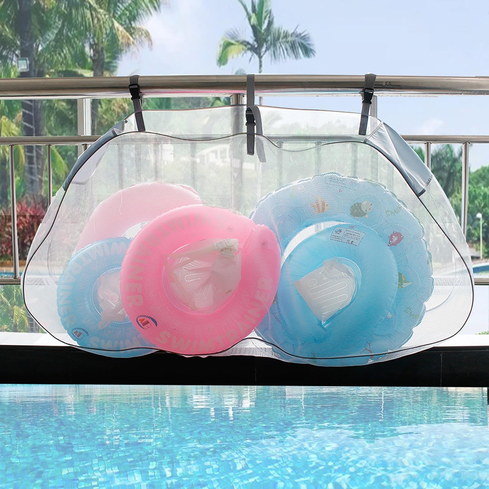 Filet De Rangement Pour Flotteur De Piscine, Sac De Rangement Pour Jouets De Piscine, Sac De Rangement Robuste, Grande Capacité Pour Accessoires De Piscine