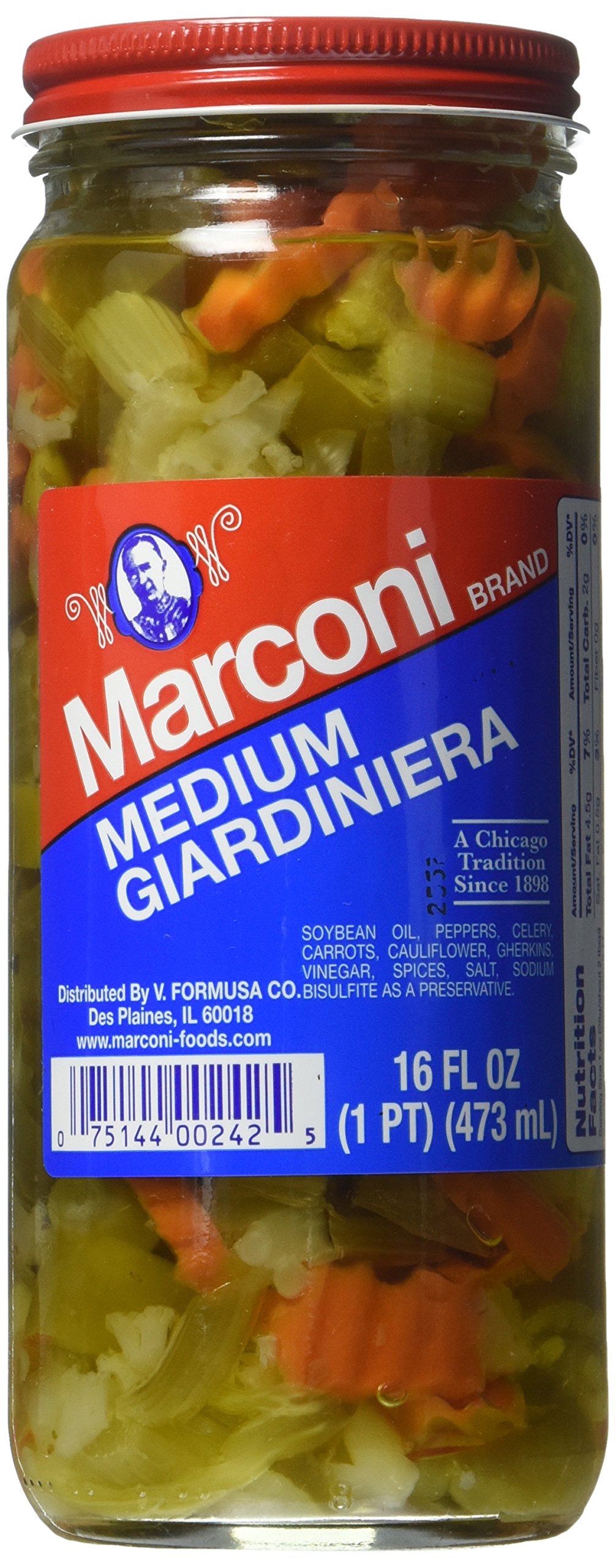 MarconiMedium Giardiniera, 16 Ounce