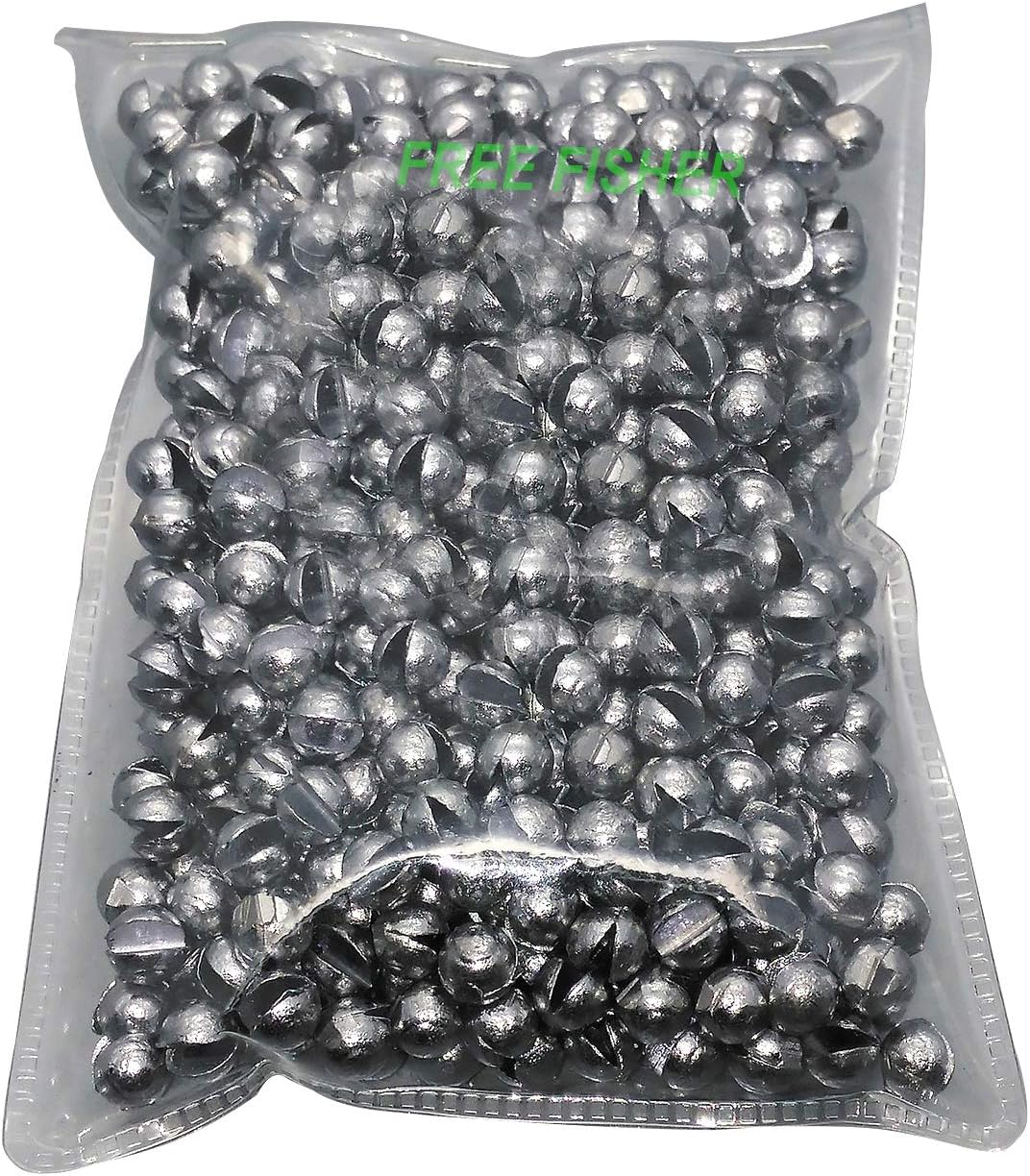 Removable Split-Shot,500Pcs Lead Sinking Split Shots Fishing Sinkers,Fishing Weights Sinkers