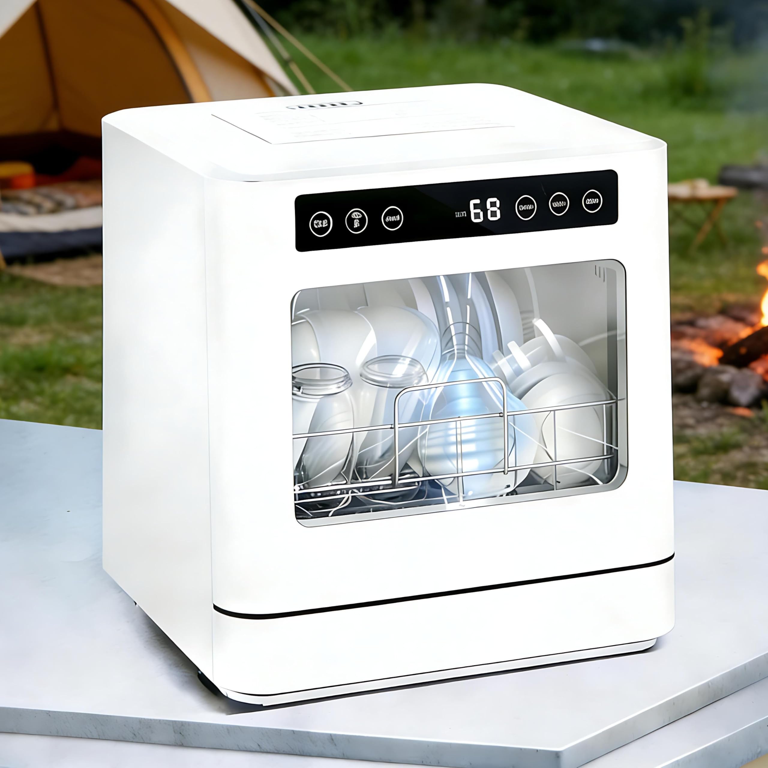 Lave-vaisselle portable compact pour petit appartement et studio
