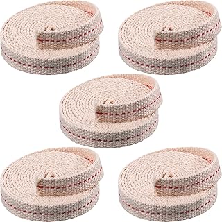 MAKINGTEC 5 Rolls Oil Lamp Wick Replacement Total 32.5 Feet (Red