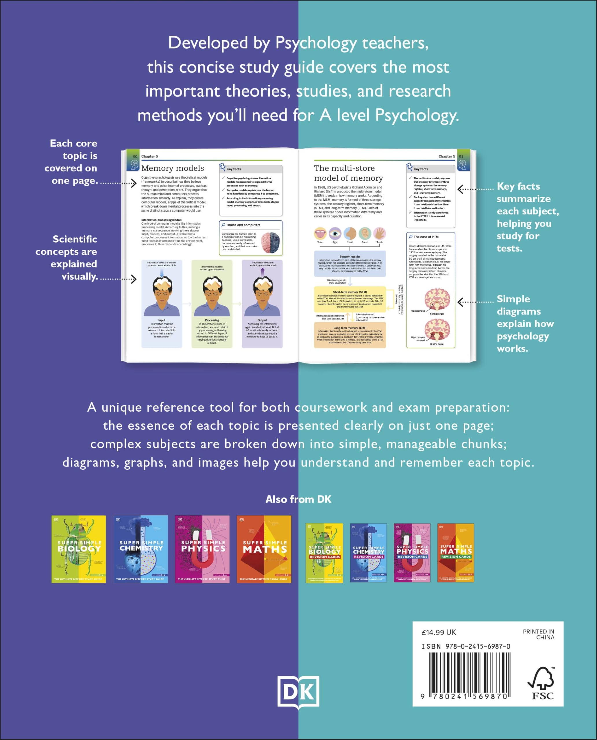 Super Simple Psychology: The Ultimate Bitesize Study Guide (DK Super Simple)