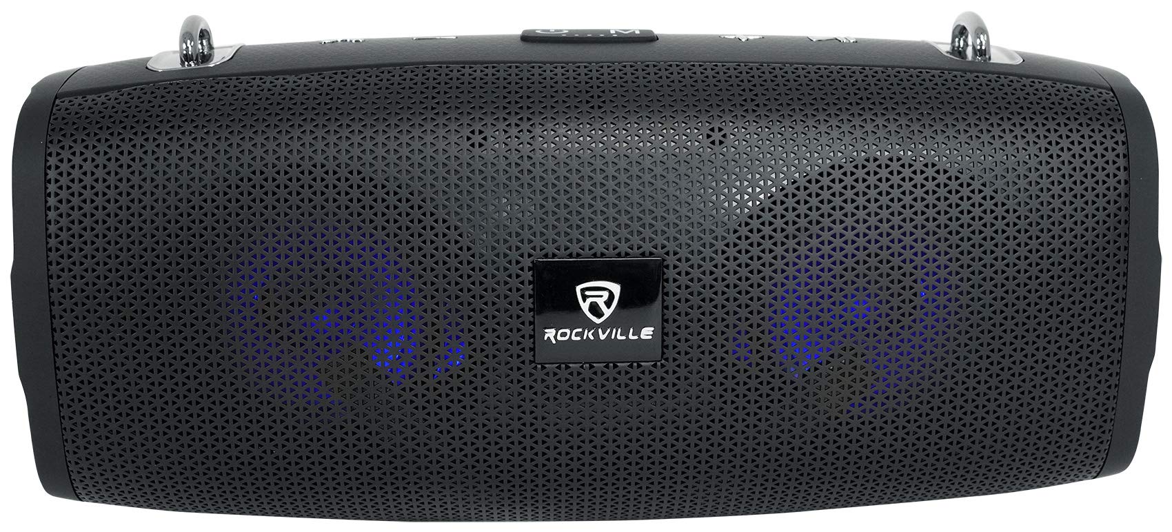 Rockville RPB-KAR 20W Portable Bluetooth Speaker, Karaoke Microphone, Party LEDs, USB Power Bank, Weather Resistant, Perfect for Parties and Outdoor Events