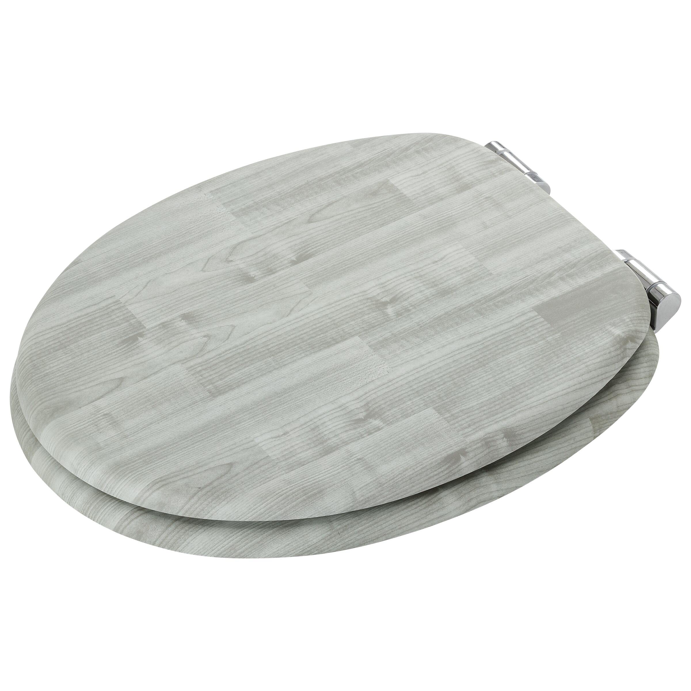 Tiger Titan Asiento de Inodoro, MDF, Gris, 37x44x4 cm