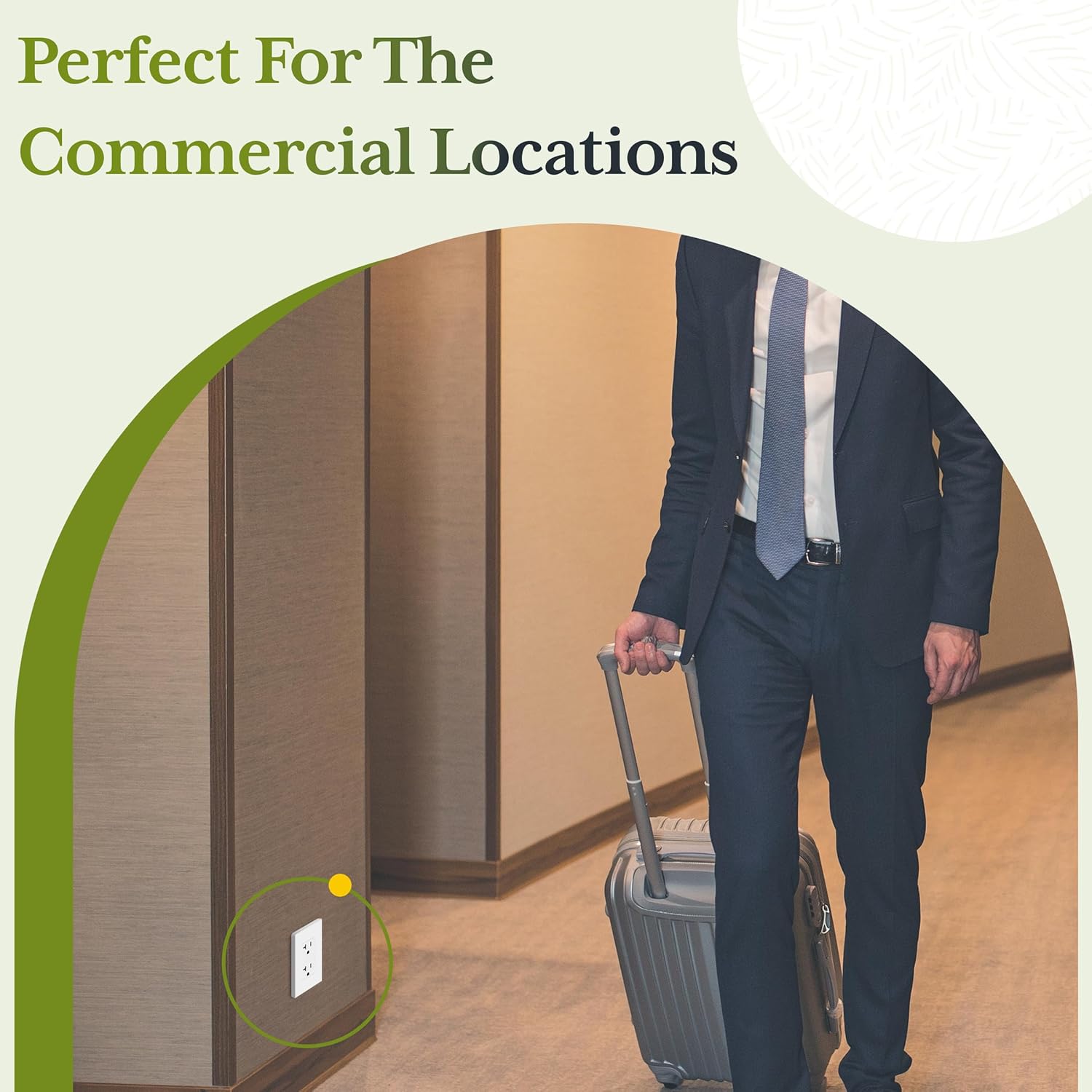 TG 20 Pack Matte White Decorator Receptacle with Screwless Wall Plate, Standard Electrical Wall Outlet, 15A 125V, Self-Grounding, 2-Pole, 3-Wire, UL Listed, RT-D215-MW, Non Tamper Resistant