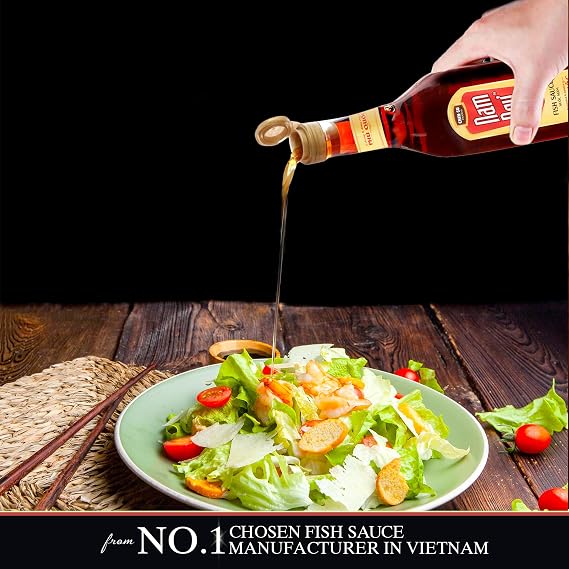 CHIN-SU Fish Sauce, Phu Quoc Premium Vietnamese Fish Sauce, Produced & Bottled In Phu Quoc Island, 16.9 Oz. Bottle