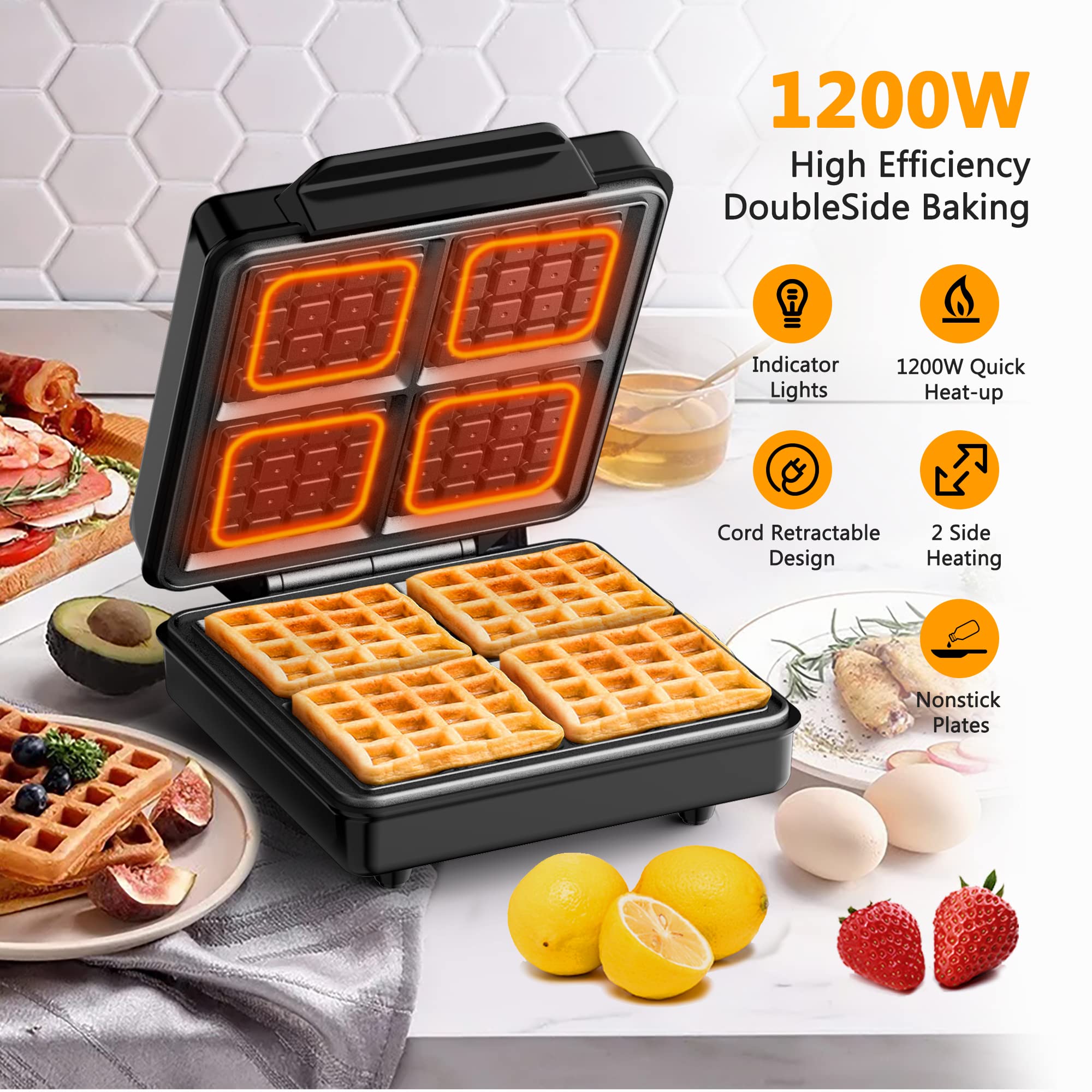 waffle maker 1200w