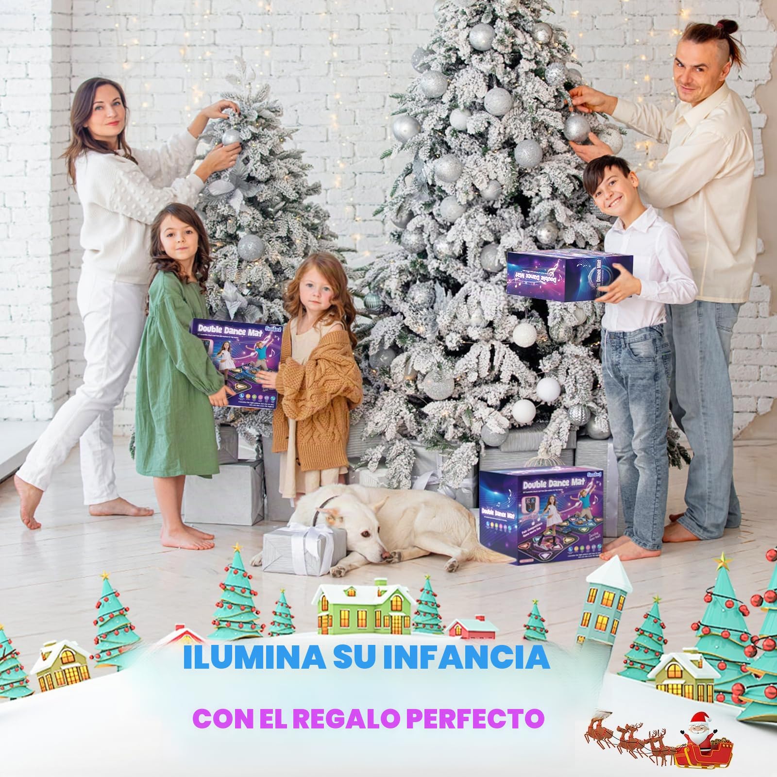 2-Jugadores Alfombra de Baile, 12 Botones Luminosos Alfombra de Baile con Bluetooth, Juguete Alfombra Música Niña 5 6 7 8 9 10 Años, Juegos Regalo Cumpleaños Navidad para Niñas Niños 6-7 9-10 Años