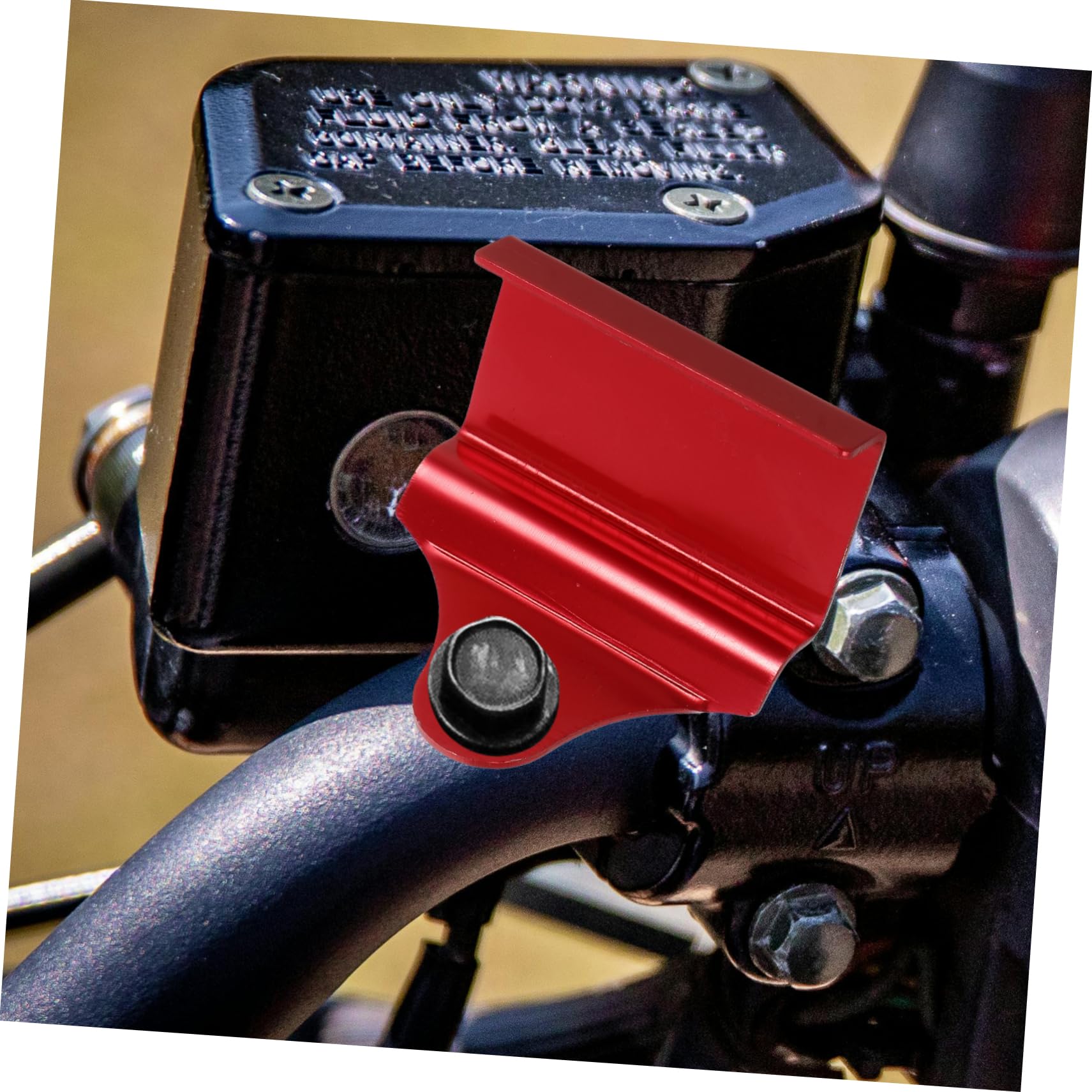 ULTECHNOVO Supporto Voltmetro Digitale Metallo Moto Staffa Montaggio Strumenti Termometro Protezione Serbatoio Manubrio Luci Modificata