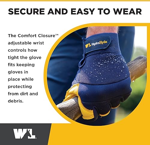 Miniatura 4 de Wells Lamont Hydrahyde  Guantes de trabajo de cuero impermeables para hombre