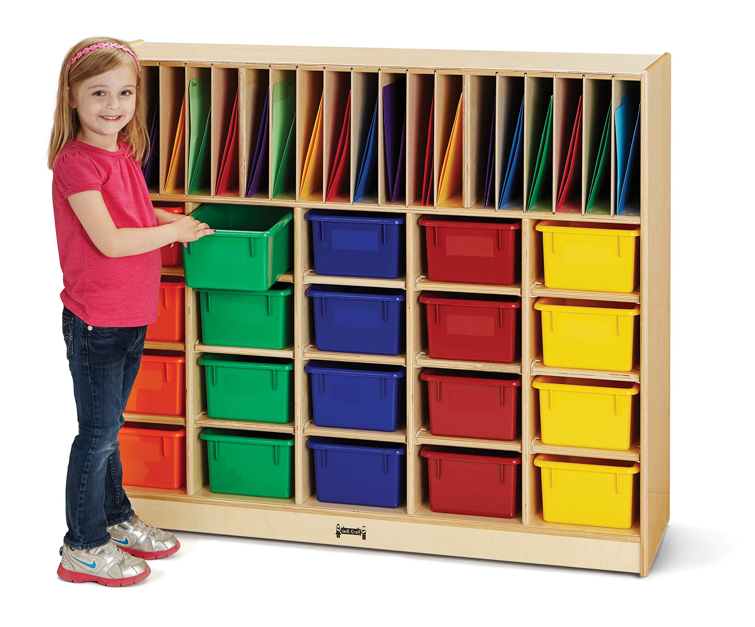 Jonti-Craft 0418JC Classroom Organizer with Colored Bins
