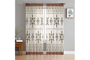 Southwestern Sheer Curtains: A Fusion of Ethnic Style and Elegance