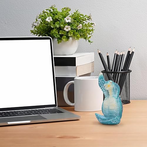 Miniatura 6 de Decoración de tortuga marina de resina, accesorios de meditación zen, estatuas de adorno de playa de tortugas para decoración del hogar, habitación