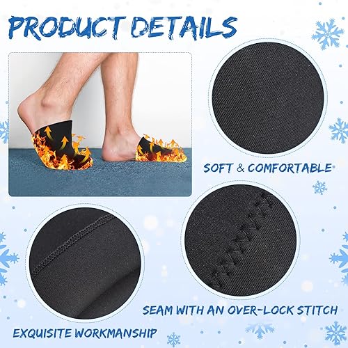 Miniatura 5 de 4 calentadores de neopreno para dedos de los pies, de 0.118 pulgadas, fundas para zapatos de ciclismo, botas de neopreno para dedos de los pies,