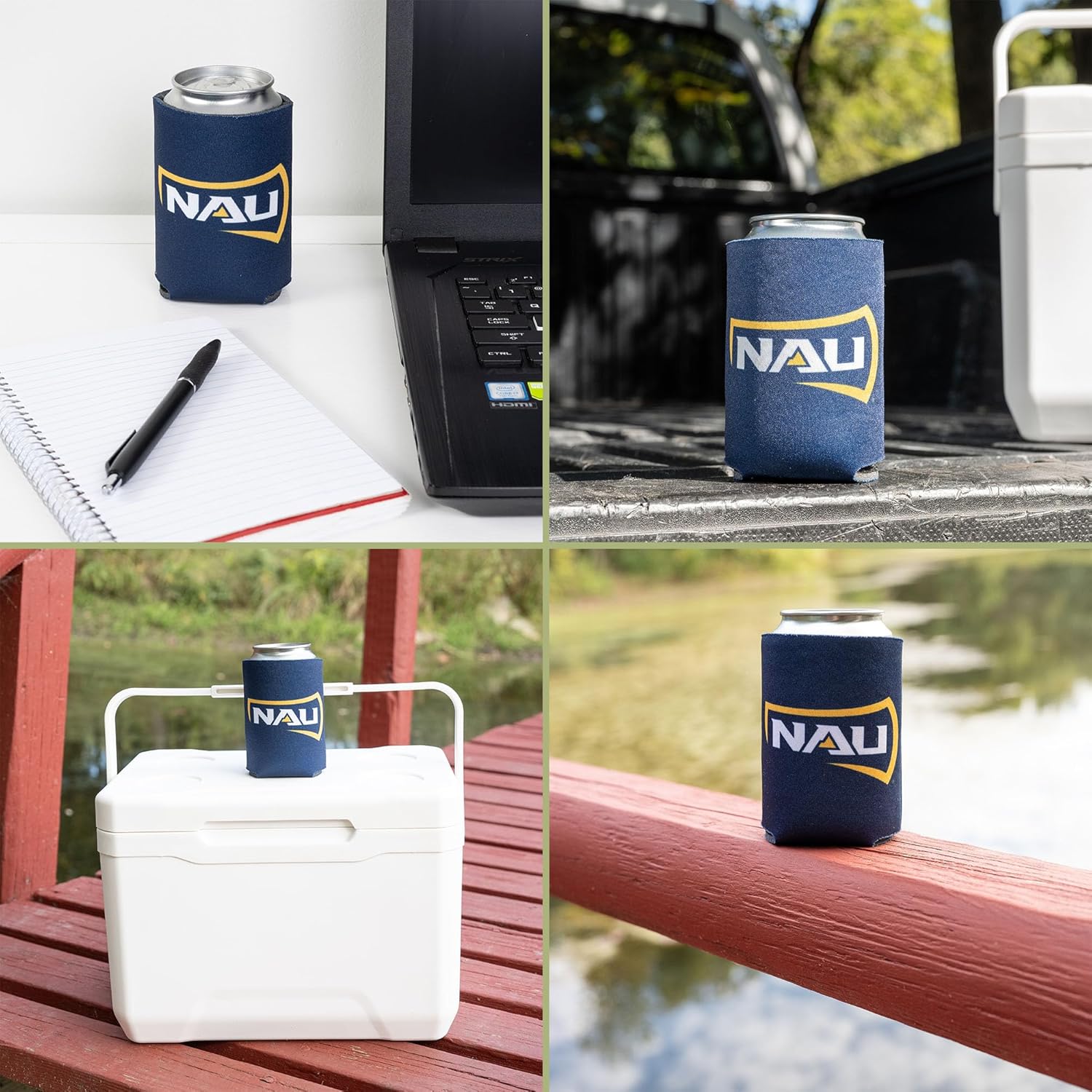 Desert Cactus Northern Arizona University Can Insulator Lumberjacks NAU Beverage Cooler 1 Pack Foam 12oz Can Holder Single Sided (Design A) - Image 5