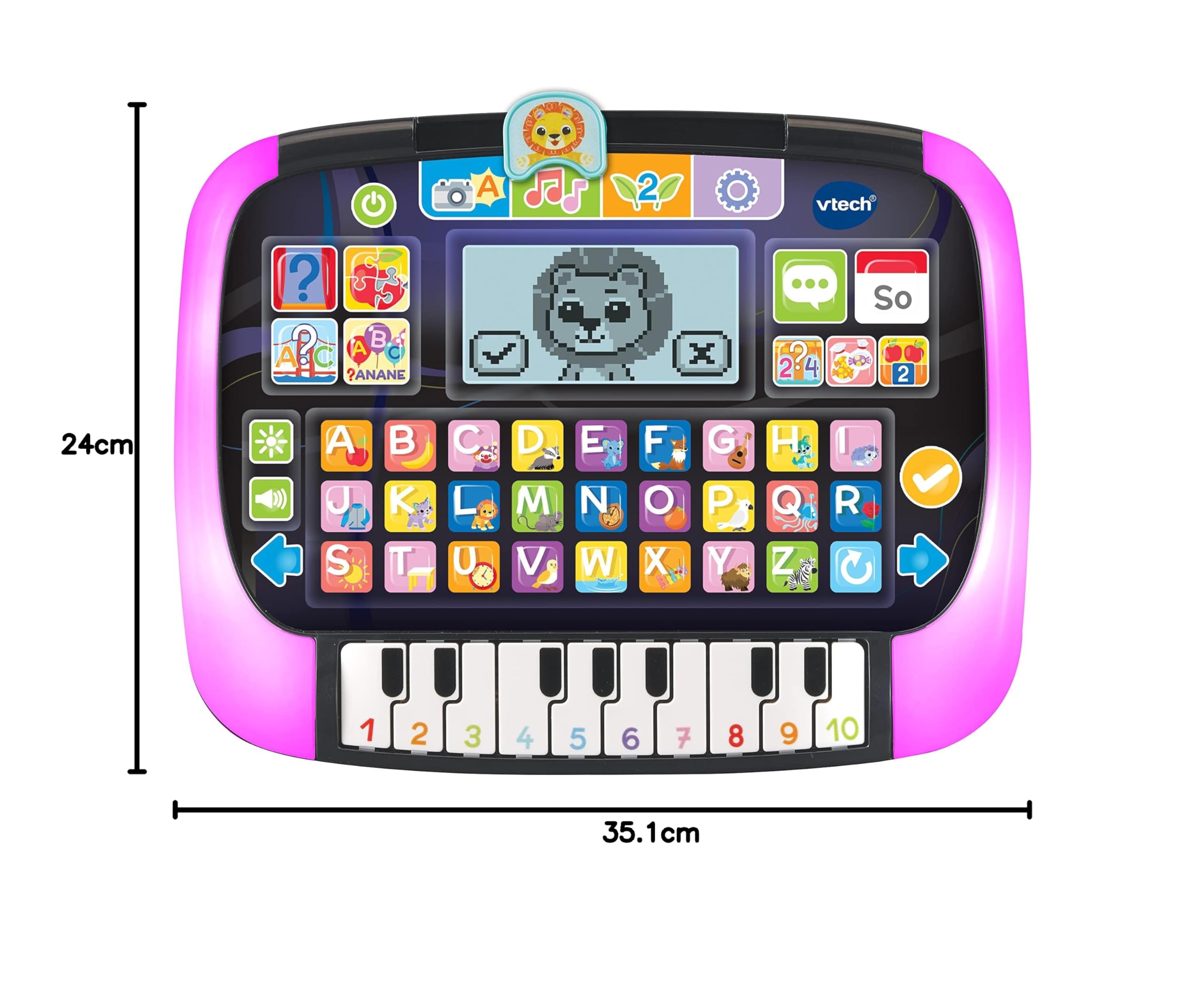 VTech Baby Lern- und Musiktablet, 8 Spiele, Altersgerecht 2-5 Jahre