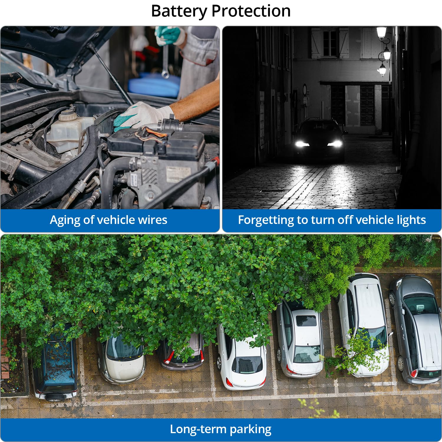 QWORK® 12V 240A Auto Batterie Trennschalter, Batterie Fernbedienung Kill Switch mit 2 Fernbedienungen, für LKW, Auto, Wohnmobil