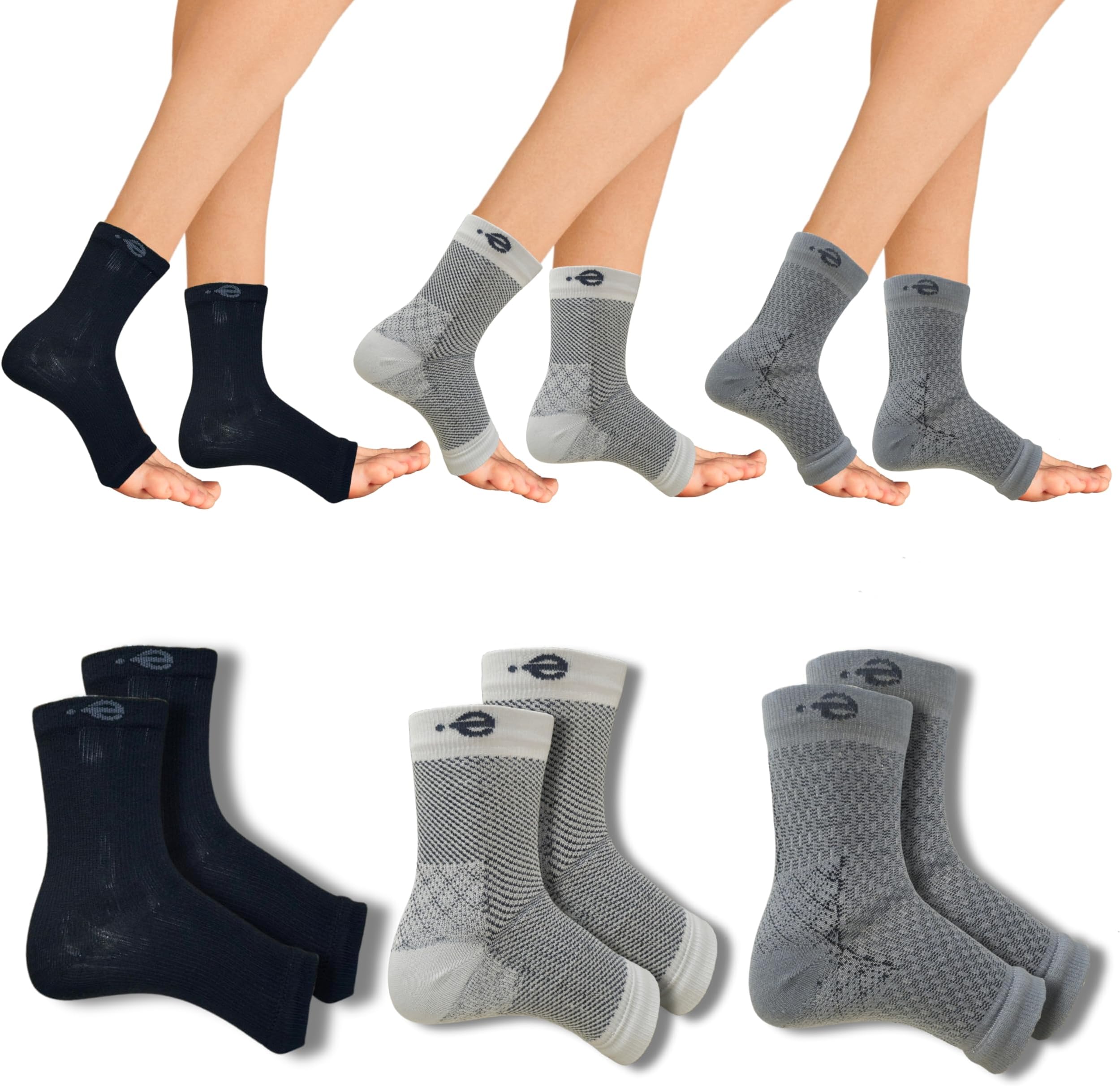 Foot Alignment Corrector Socks with Arch Support | Pain Relief for Plantar Fasciitis & Flat Feet | Ergonomic Toe Spreaders | Unisex