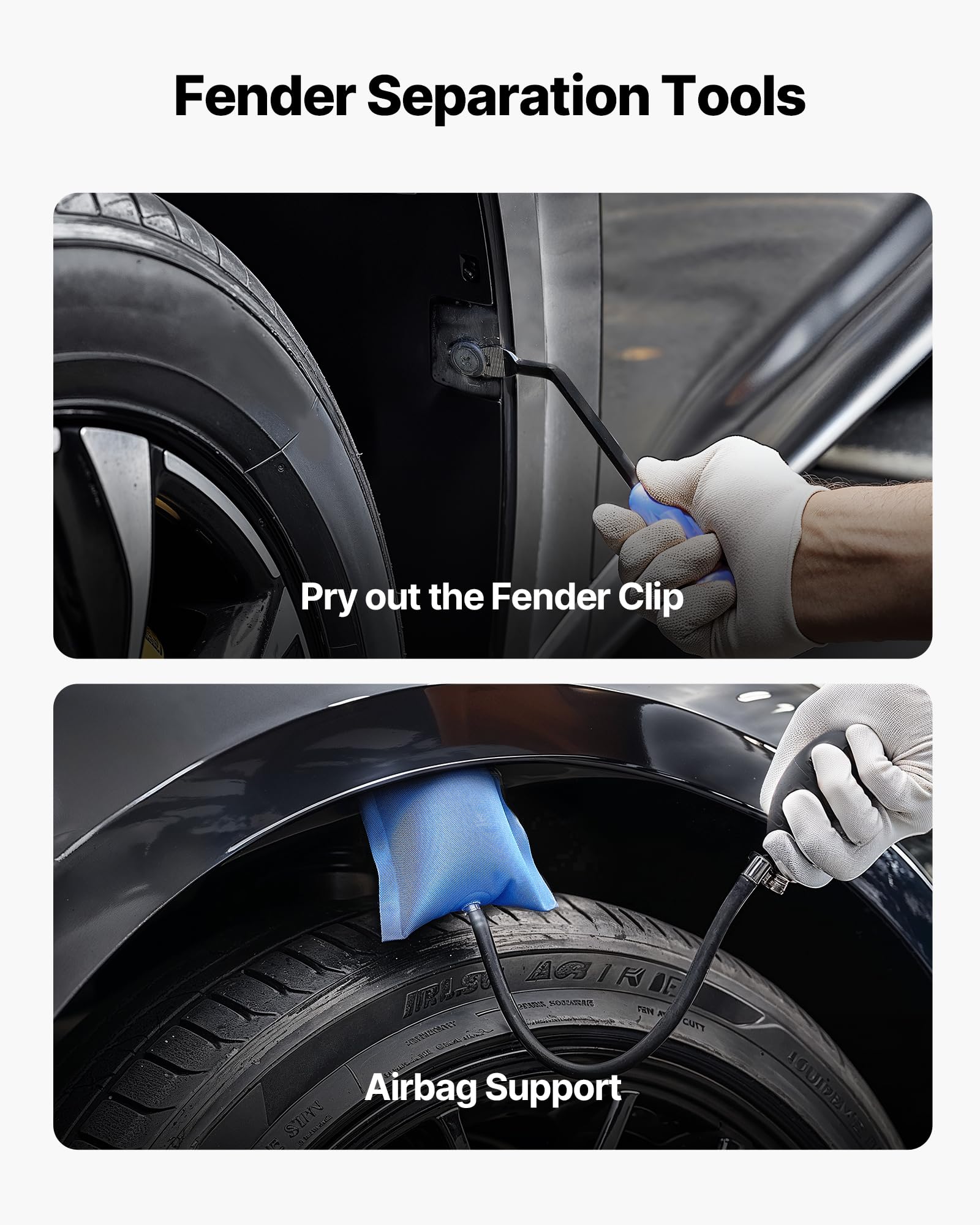 VEVOR Kit di Estrazione Ammaccature, Strumento per la Rimozione di Ammaccature da Auto Senza Vernice, Estrattore per Riparazione Danni al Parafango con Asta Curva, Strumenti per Testine di Ricambio