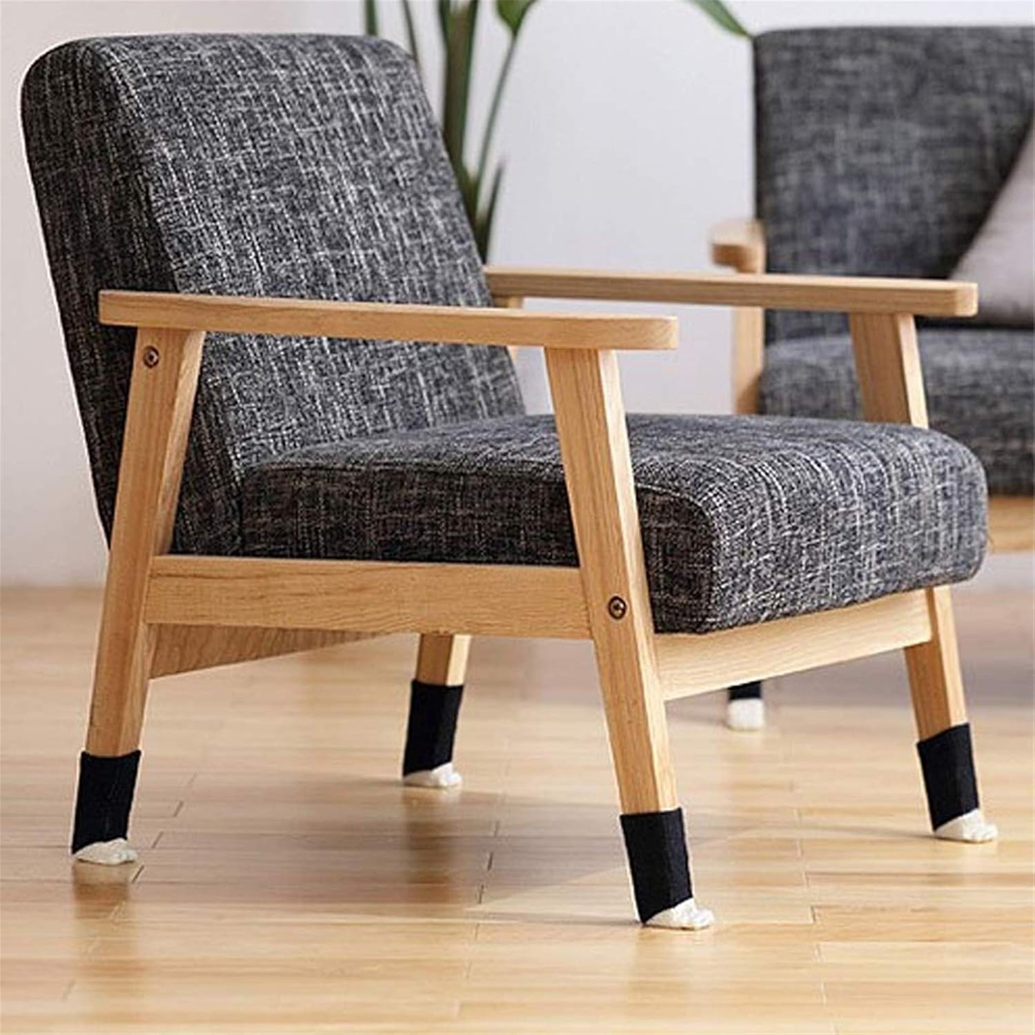 16 Pcs Chair Leg Socks Cat Paw Chair Leg Covers Elastic Furniture Feet Socks Booties Table Leg Pads, Knitted Anti Skid Tiled Floor Protectors, Reduce Noise Multi Color