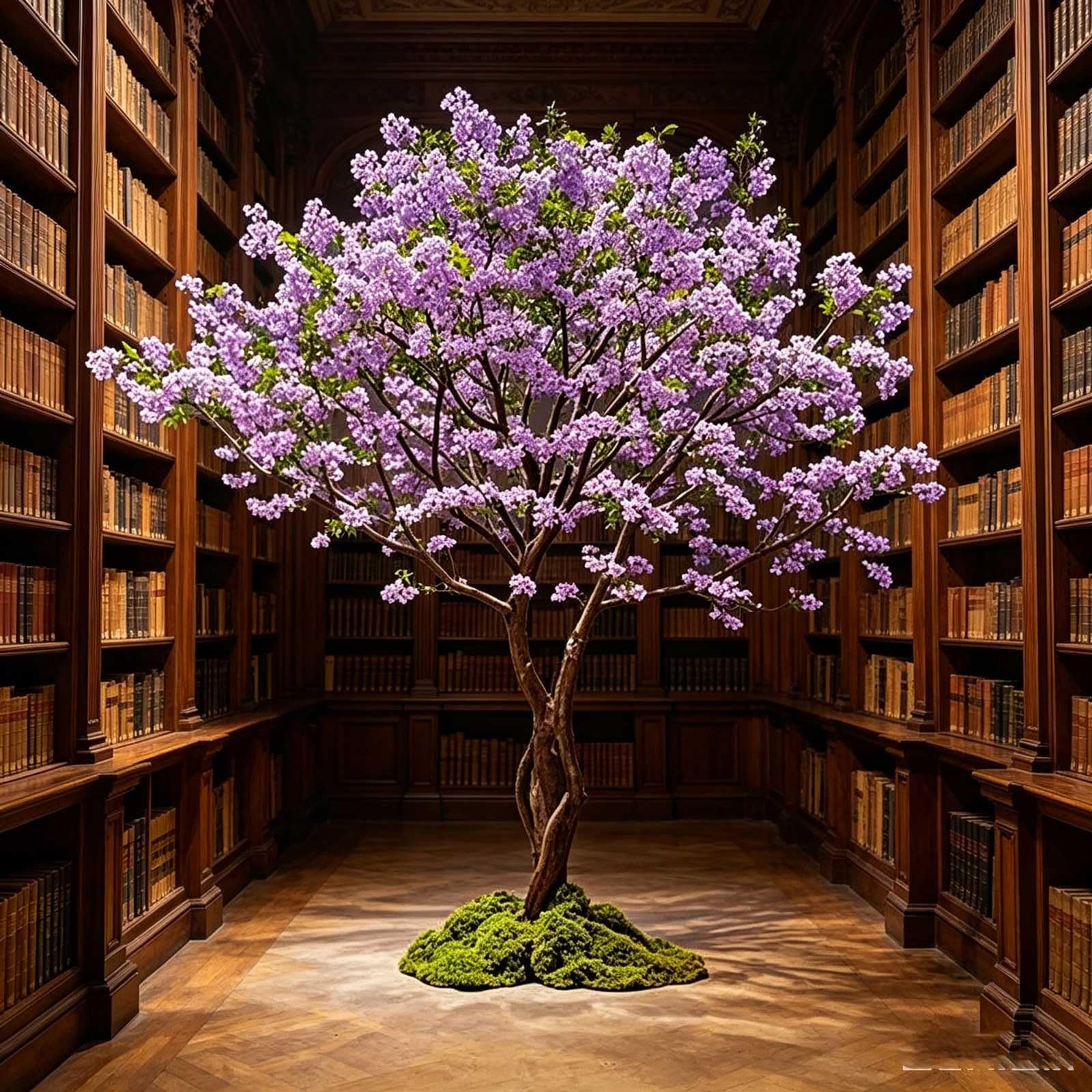KIBONCY Simulated Lilac Tree, Jacaranda tree, Wisteria Cherry and Peach Blossom Trees - Decorative Items for Background Scenery(1.2mx1m)