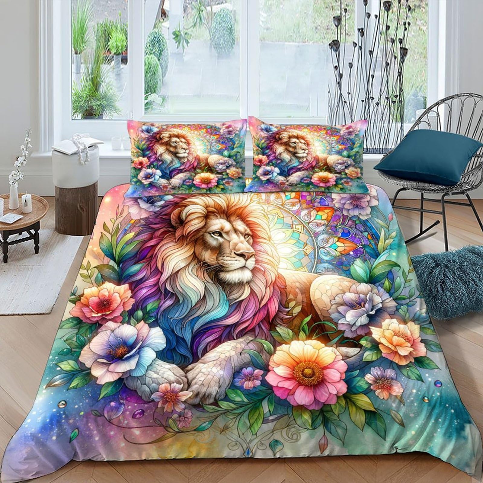 Housse de couette requin 135x200cm en microfibre douce avec taie d'oreiller pour lit single