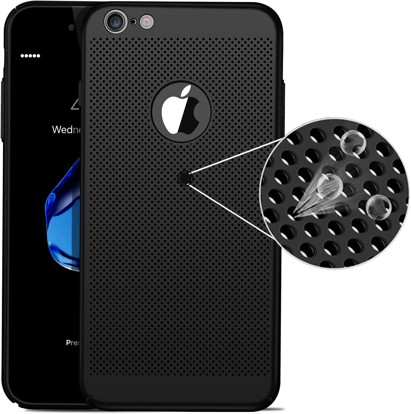 iPhone 6 Plus Case, iPhone 6S Plus Case, WLKSAM Stylish Ultra Slim Anti-Scratch Shockproof Hard Heat Radition Lightweight Case for iPhone 6 Plus Apple