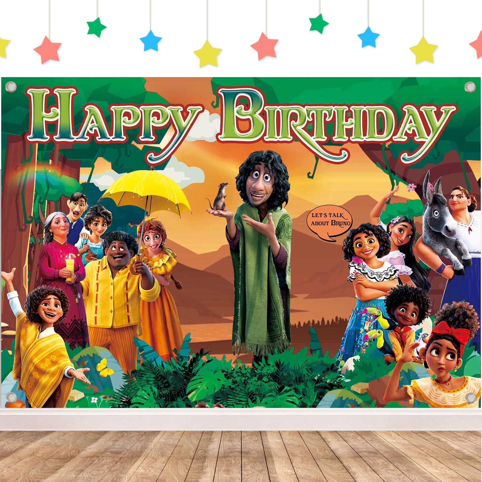Buy Encanto Birthday Party Supplies, Bruno Happy Birthday Banner