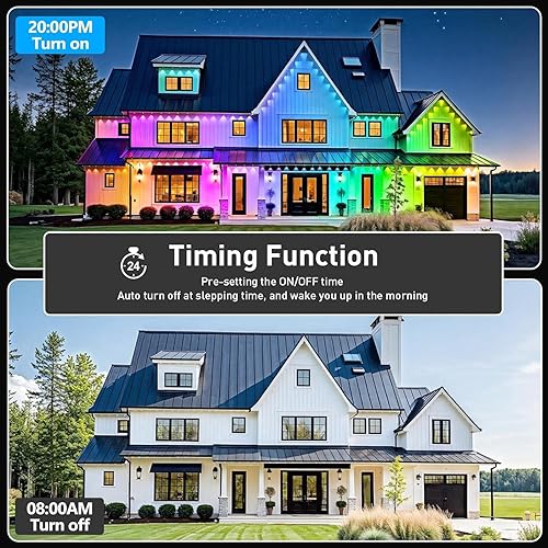 Miniatura 28 de Tira de luces LED inteligentes, con sincronización de música, 5050 RGB, luces que cambian de color, aplicación Bluetooth, control remoto por