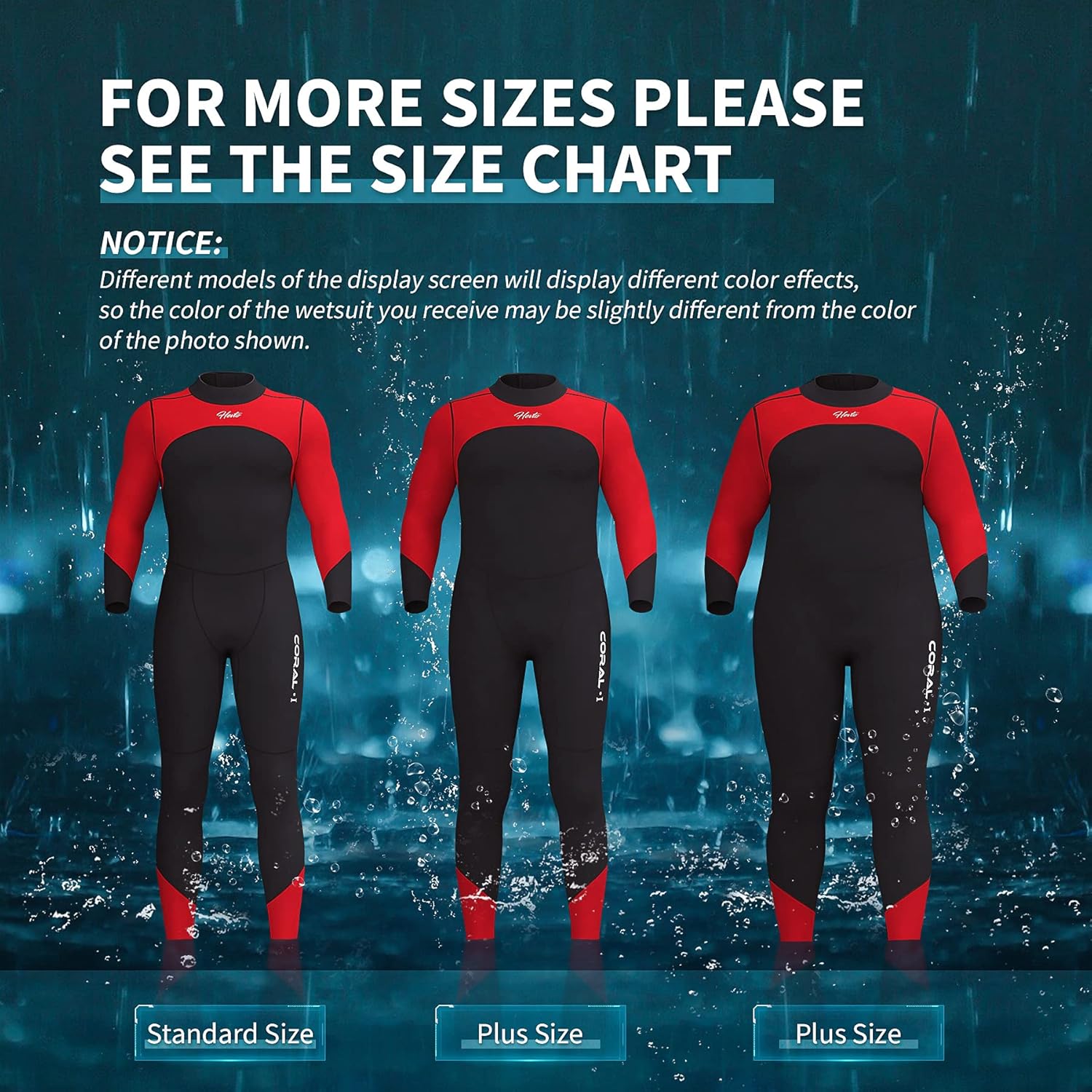 Hevto Wetsuits Men 3mm Neoprene Full Scuba Diving Suits Surfing Swimming Long Sleeve Keep Warm Back Zip for Water Sports : Sports & Outdoors