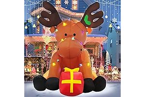 8 FT Christmas Inflatable Outdoor Holiday Reindeer