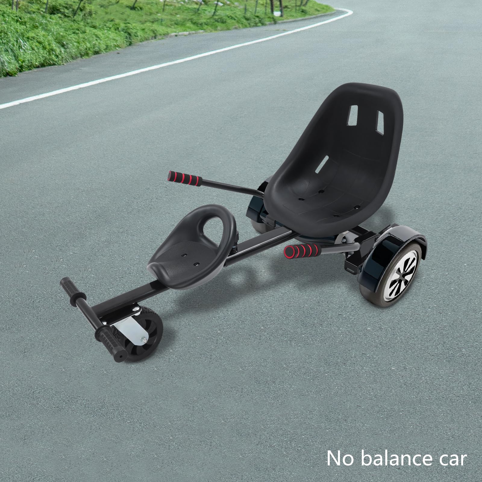 Hoverboard Sitz, Doppel-Personen-Balance-Roller, Verstellbarer Balancier-Roller für 6,5-10 Zoll, Universal Gokart-Zubehör für Kinder und Erwachsene