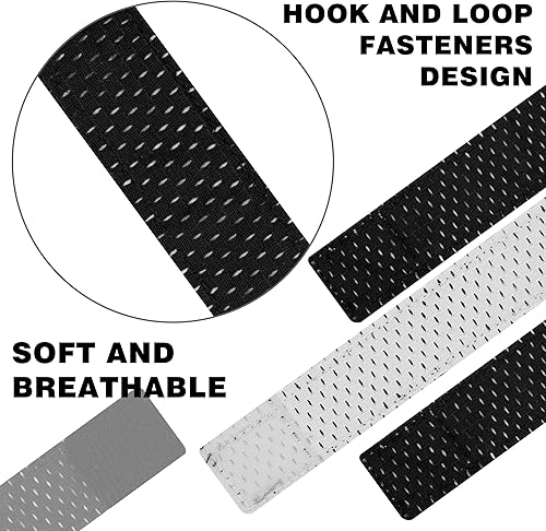 Miniatura 3 de Tugaizi 6 pares de bandas de manga de jersey para fútbol, softbol, correas de manga deportiva con cierres de gancho y bucle para camisas