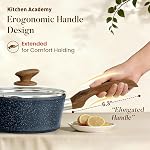 Kitchen Academy Blue Pots and Pans Set Non Stick, 12Pcs Induction Cookware | Premium die-cast aluminum, nonstick granite coating, fast heating, easy to clean, PFOA & PFOS free, toxic-free cooking
