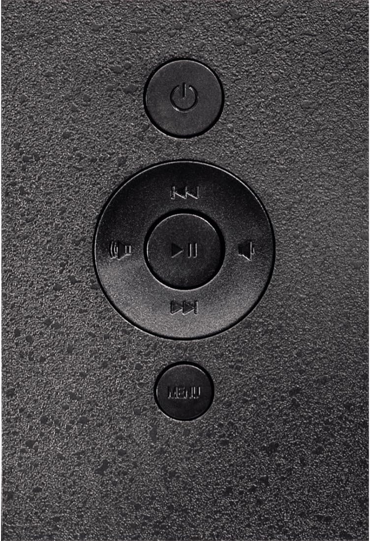 Close-up of control buttons on the back of the Hama 95236 Digital Photo Frame