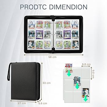 その他 Trading Cards KeeKee Binder 4 Pocket A4 Zipper Trading Card Binder Trading Top Loader