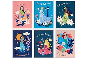 Hallmark Princess Love Valentine's Day Cards for Kids (Box of 24 with Envelopes)