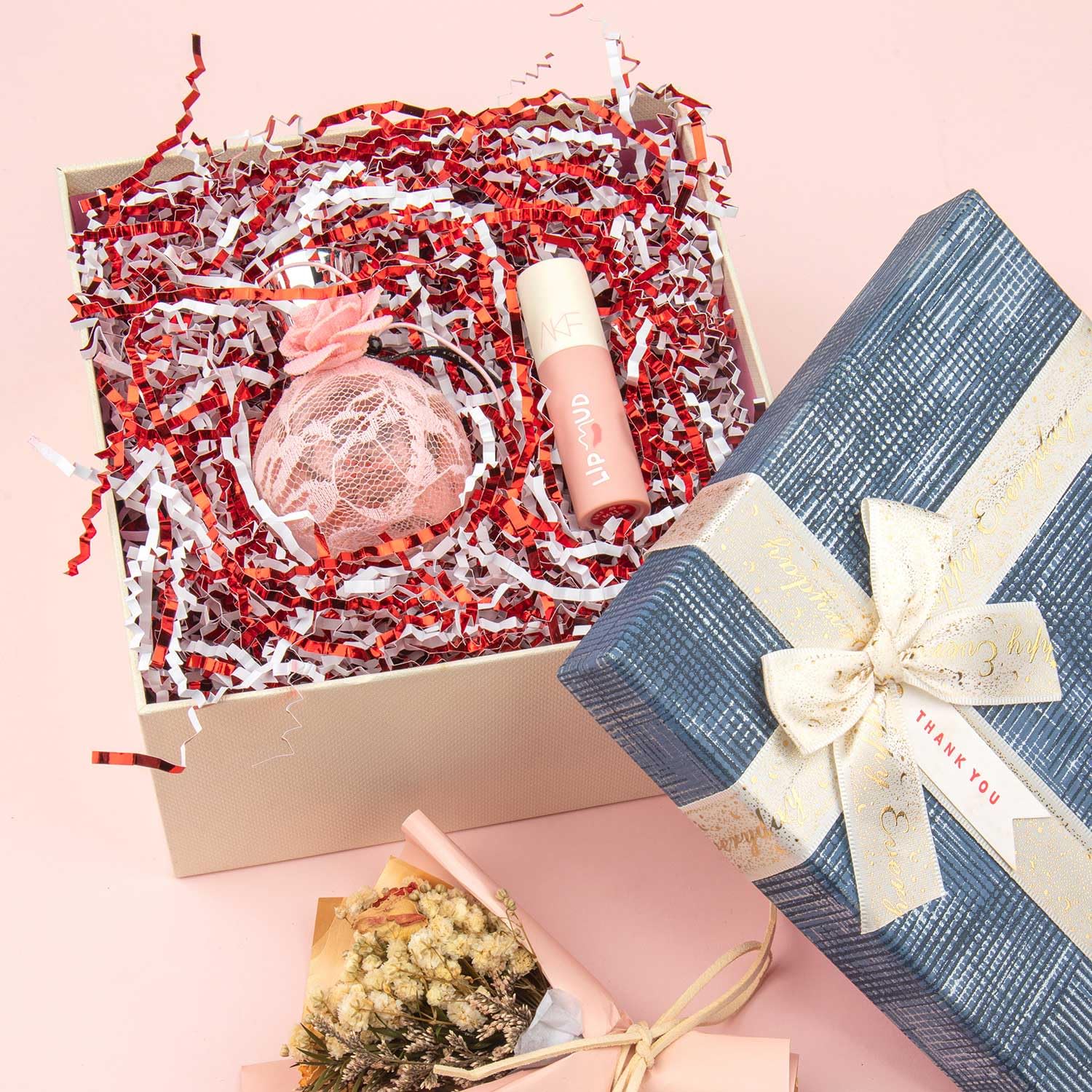 Déchiqueté, Panier Cadeau 200 grammes de Papier déchiqueté