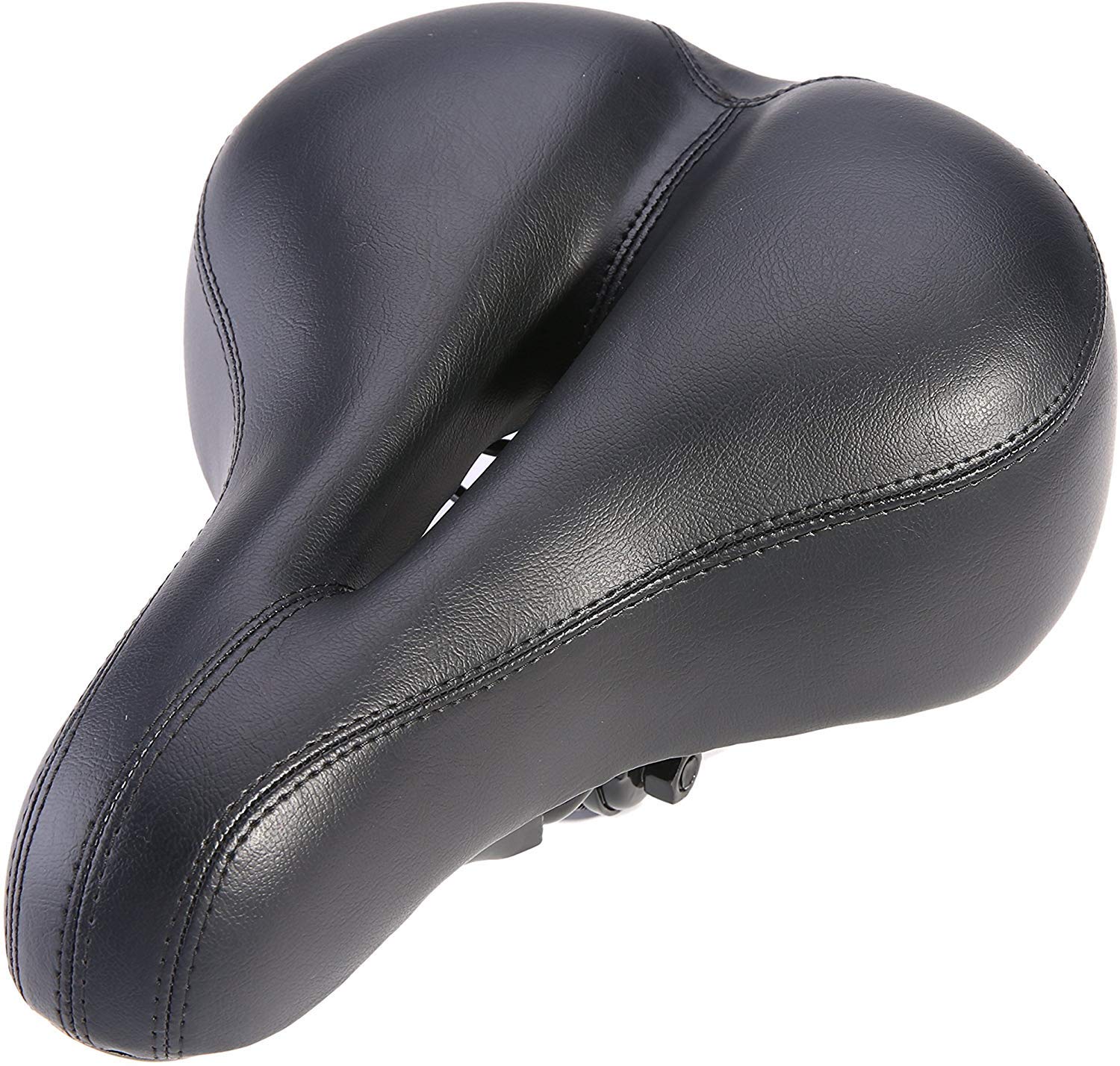 TentHome Selle de Velo Ultra Confortable pour Homme et Femme avec Suspension Ressort, Selle VTT Confort Homme avec Amortissement, Selles pour Vélo de Ville en PU Ergonomique, Accessoires de Vélo