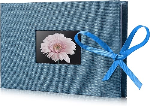 Miniatura 12 de Paquete de 2 álbumes de fotos pequeños de 4 x 6 pulgadas, cada álbum de fotos Fabmaker contiene 24 fotos horizontales, libro de fotos con cubierta