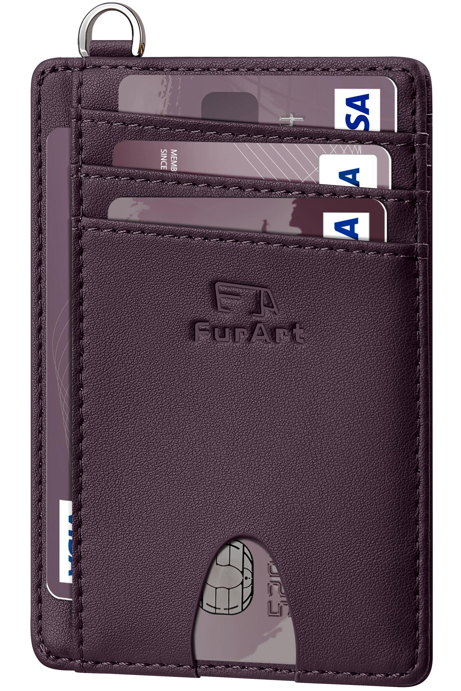 FurArt Slim Minimalist Wallet RFID Credit Card Holder for Men