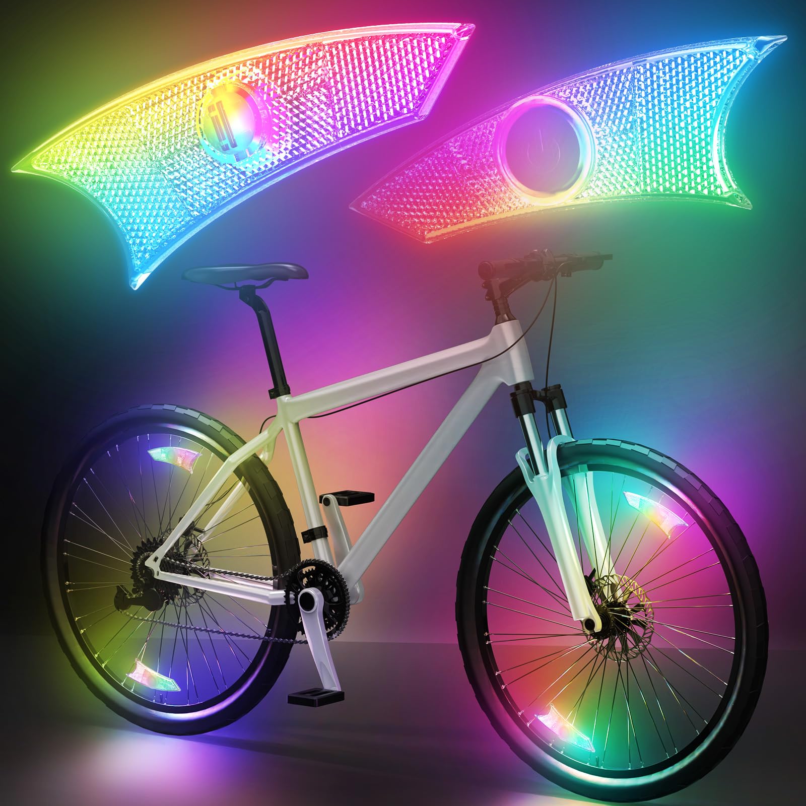 4pack Led Bike Wheel Lights Ultra Bright Bicycle Spoke Lights
