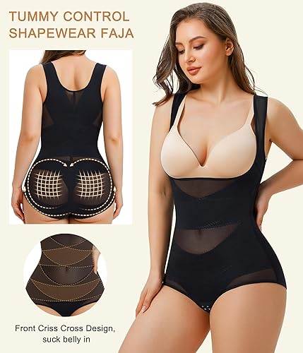 Miniatura 2 de Irisnaya Fajas moldeadoras de cuerpo para mujer, con control de abdomen, sin costuras, faja colombiana, levantador de glúteos, faja