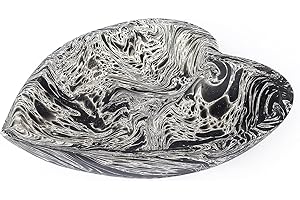 Mesmerizing Swirl of Art: 10" Heart-Shaped Bowl